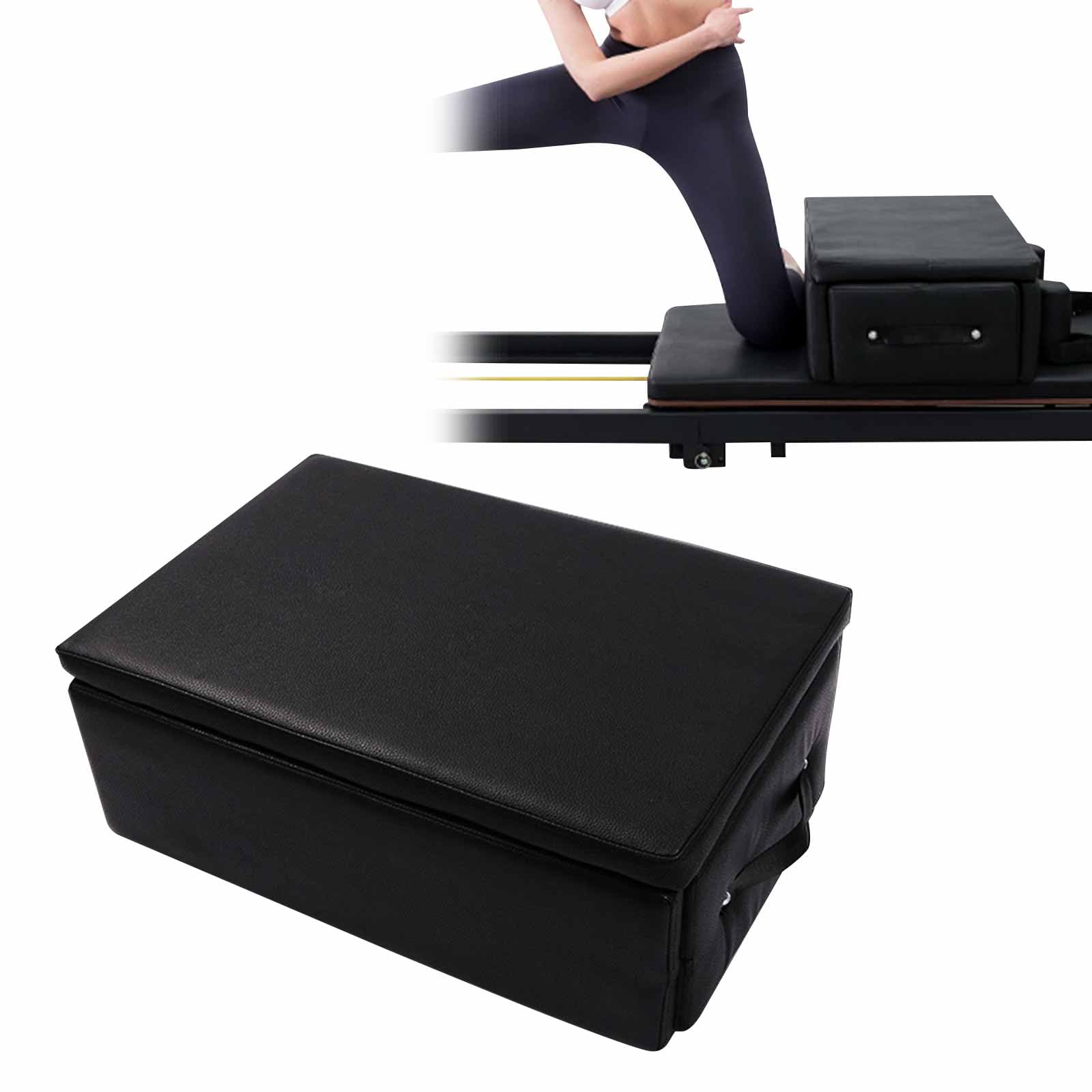 Caja para Sentarse para Pilates Reformer de Box para Gimnasio doméstico y Uso Profesional en Estudio para Ejercicios de Pilates.