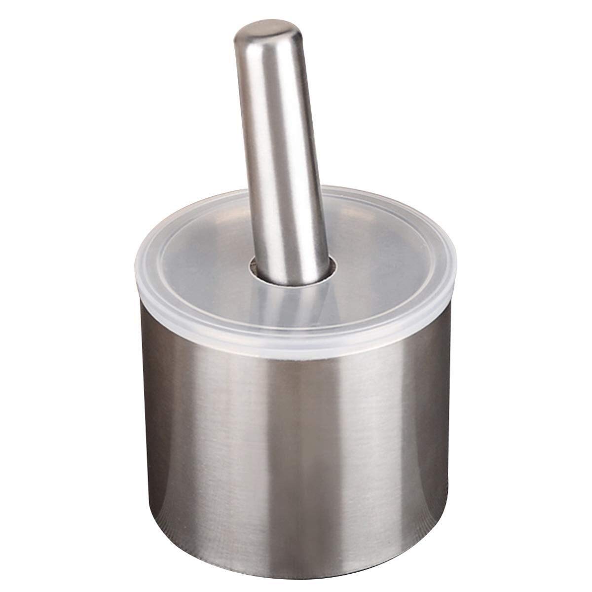 Mörser-Stößel-Set, Mörser- und Stößel-Sets, Edelstahl-Zerkleinerer, Stößel und Mörser-Set, langlebige und leicht zu reinigende Rührschüssel, ideal für Gewürze, Ingwer