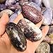 MOKA 1pc raw Natural Sugilite Quartz Oval Stone Polished Purple Crystal Tumbled Stone