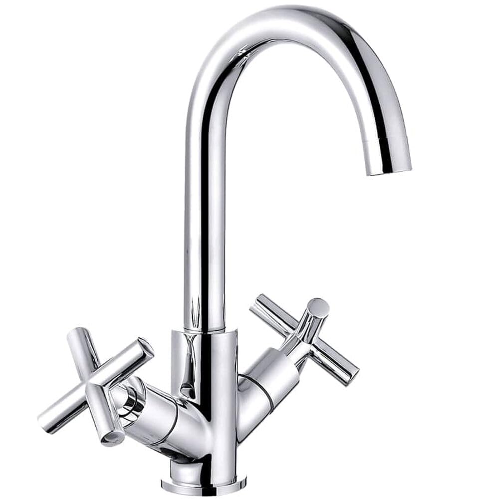 Balterley Contemporary Cross Handle Kitchen Mixer TapChrome from B&Q