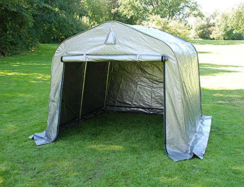 Preisvergleich Produktbild Dancover Lagerzelt Zeltgarage PRO Lagehalle 2,4x2,4x2m PE, Grau