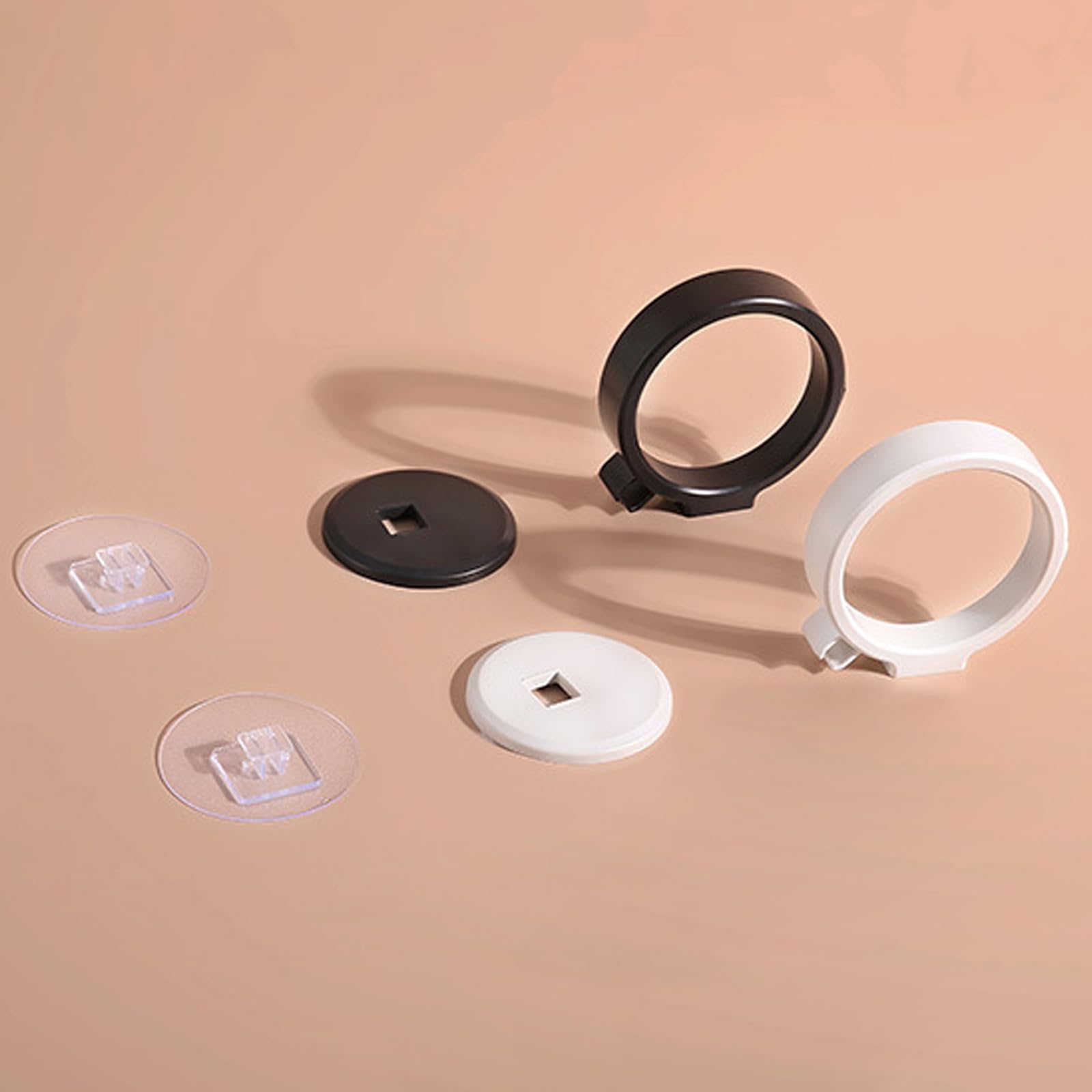 Soporte Secador de Pelo Autoadhesivo ABS Plastico Blanco