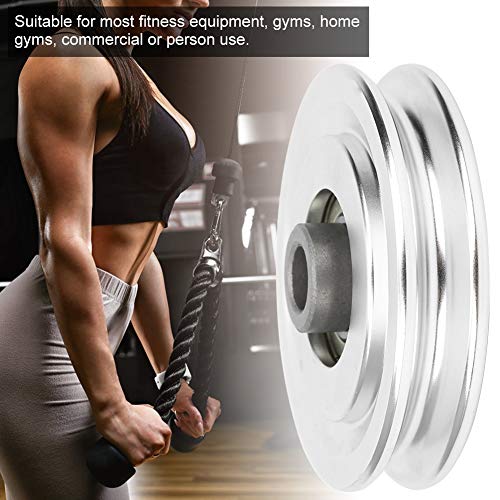 Alomejor Fitness Riemenscheibe 70 80mm Universal Lager Riemenscheibe Rad für Fitnessgeräte Fitnessgeräte Kabelmaschine Verschleißfestes Ersatzteil(70mm)