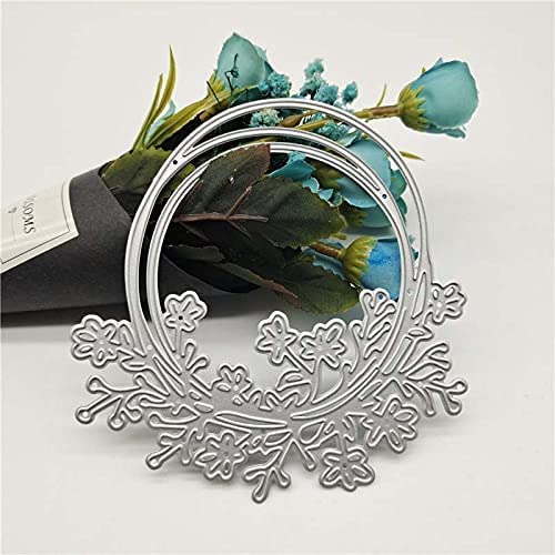 Flower Leaf Die Cuts,Flower Cutting Dies Cut Stencils for DIY Scrapbooking Photo Album Decorative Embossing Paper Dies for Card Making Templated (Circle Flowers Lace) - Image 4