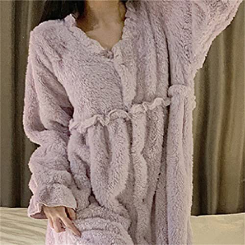 Pyjama épais rétro contre le froid : restez élégante en robe de nuit ample