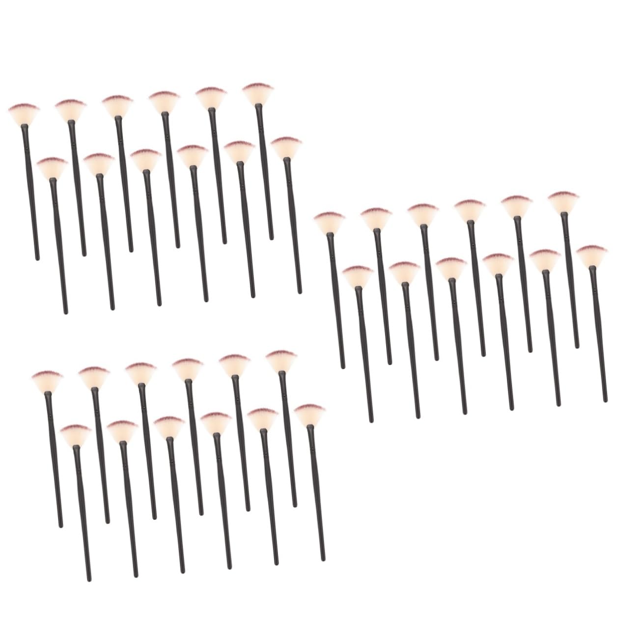 36stücke Teiliges Fan-shaped Kosmetikpinsel Für Gesichtsmaske Und Hautpflege Für Empfindliche Haut Gleichmäßige Anwendung Von Pflegeprodukten