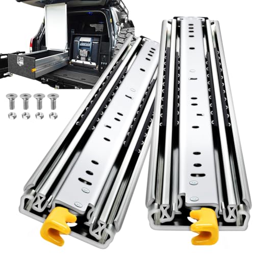 YENUO Locking Heavy Duty Drawer Slides Full Extension 12–60 Inch 500 LB