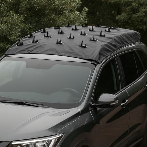 Image of SARRA Permium Quality Car Protection Covers From Dog /Monkey Sitting On The Top Of Or Bonnet (Pack 1 - Bonnet, Smallfor Car, Grey)