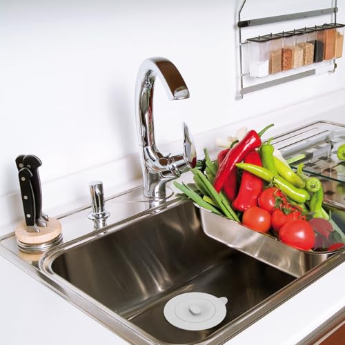 4 Pack Silicone Kitchen Sink Drain Catcher with Lid, 4.4