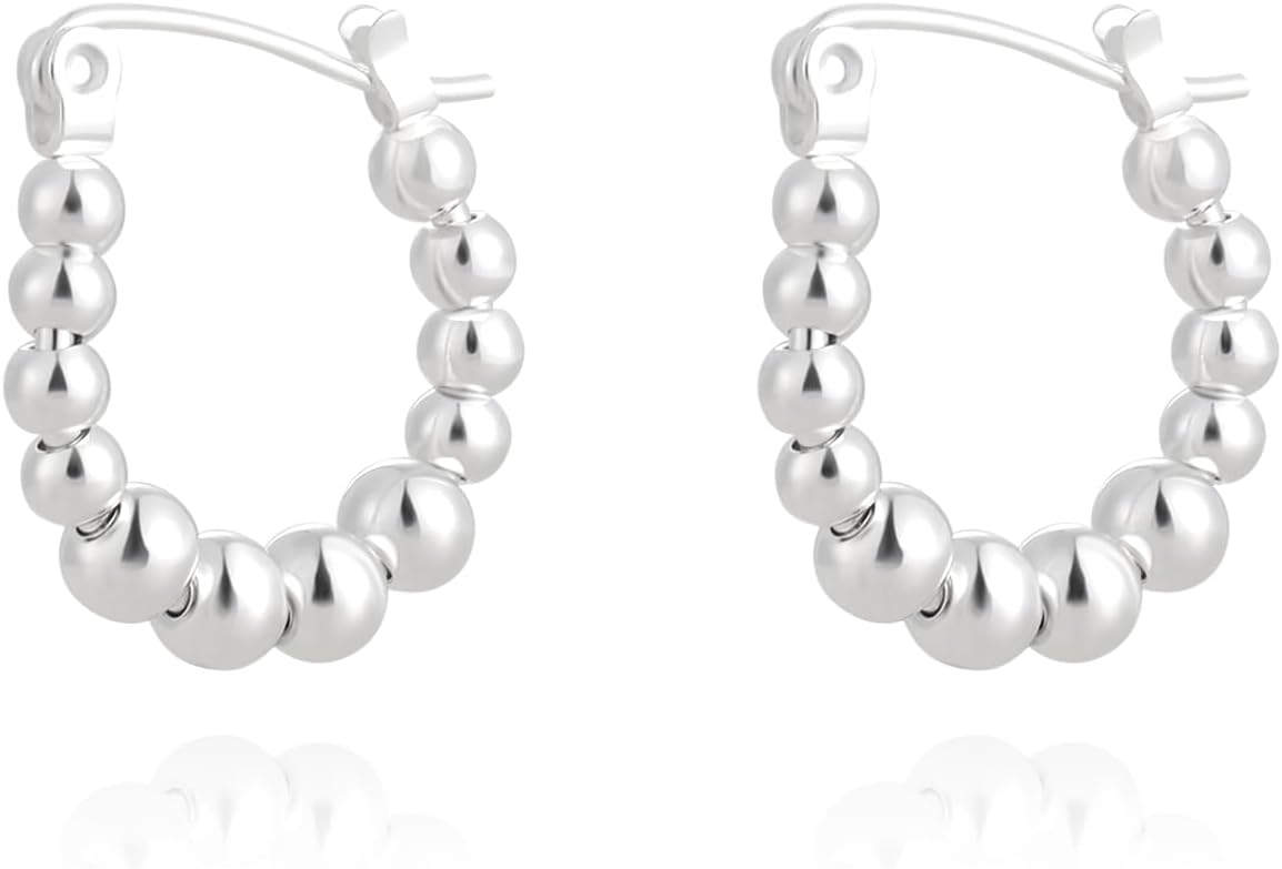 Milan Chiva 14K Gold Acrylic Rectangle Clear Earrings for Women, Plated Chunky Earrings Geometric Minimalist Statement Lightweight Huggie Dainty Hypoallergenic Hoop Earrings for Womens Jewelry