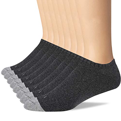 WANDER Men's Athletic Low Cut Socks 8 Pairs Thick Cushion Durable Socks for Men Ventilating Cotton socks 9-12 (8 Pair Dark Grey)