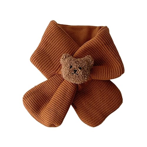 Bear Scarf Wool Neck Cover Warm Winter Scarves For Kids Boys Girls Infant Children Neckerchief(0-3Years)