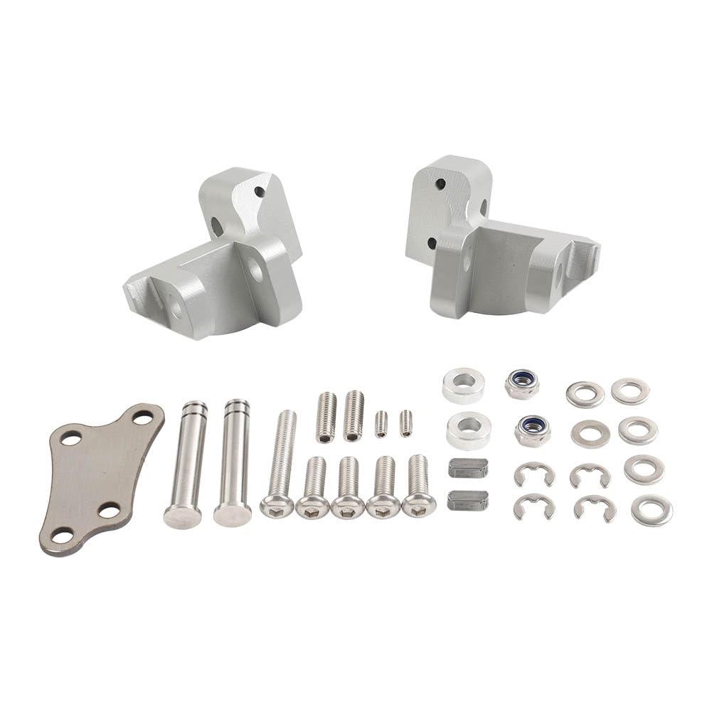 Rider Front Footpeg Foot Pegs Lowering Kit Aluminum Silver Motorcyle for BMW R1200RT Before 2013