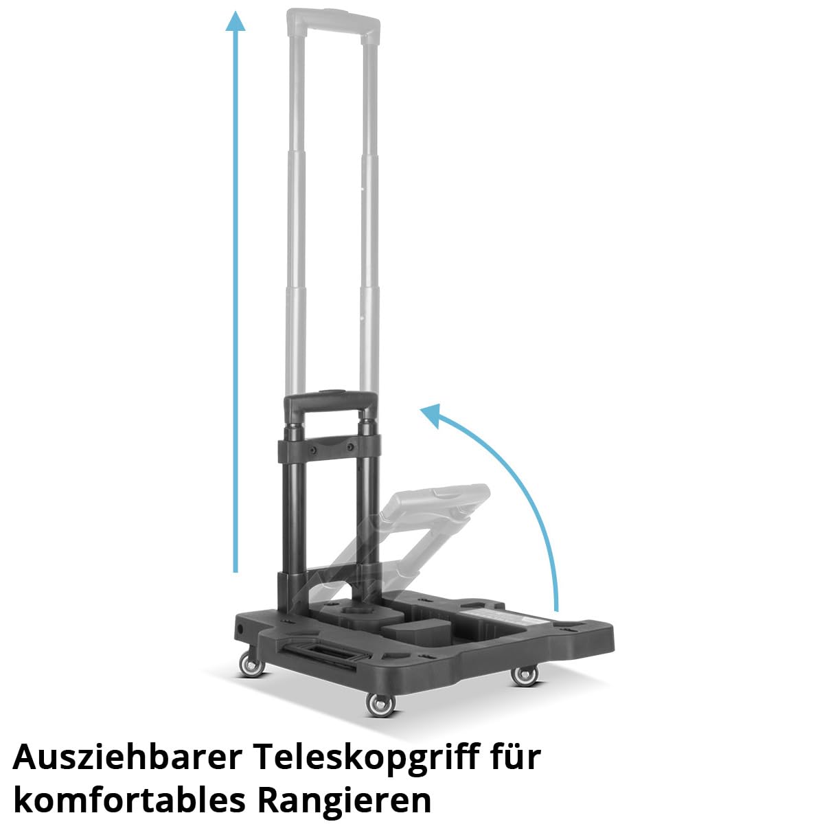 STAHLWERK Chariot à outils avec trois boîtes – chariot à outils mobile avec poignée télescopique, verrous métalliques et grand espace de rangement, système de rangement flexible pour atelier, garage