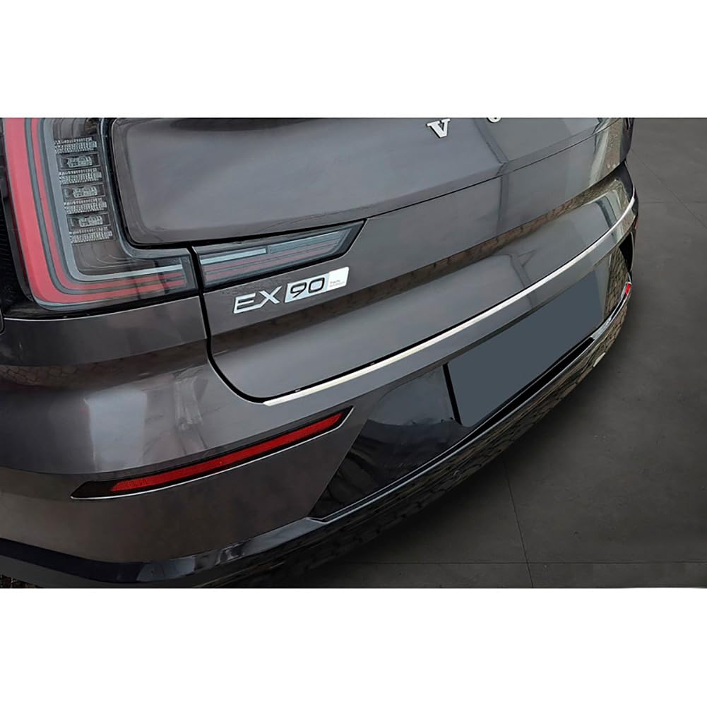 Avisa Silber Edelstahl Heckstoßstangenschutz Kompatibel Mit Volvo Ex90 2022- 'Ribs'