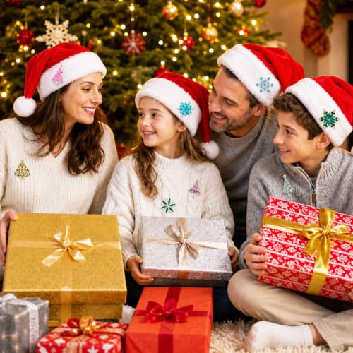 Image of Qenk 12PCS Christmas Pins and Brooches Set with Christmas Tree, Snowflake