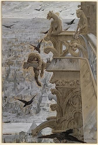 Notre-Dame de Paris de Luc Olivier Merson Décoration Murale Salon Poster Graffiti 60x90
