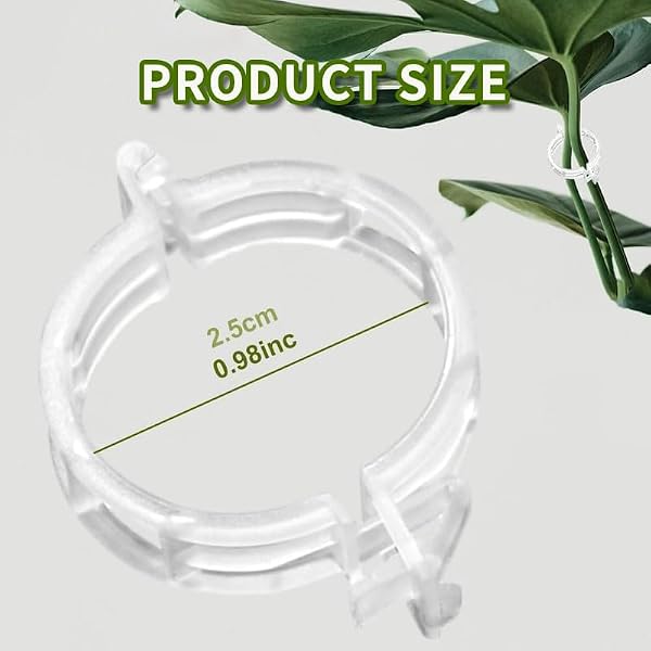 200Pcs Secured Plastic Plant Clips, New Combinable Plant Support Clips, Plant Clips for Climbing Plants, Tomato Grape Vine Vegetables Fixing Clips, Plant Clips for Trellis & Peony Cages by oddmmo - Image 7