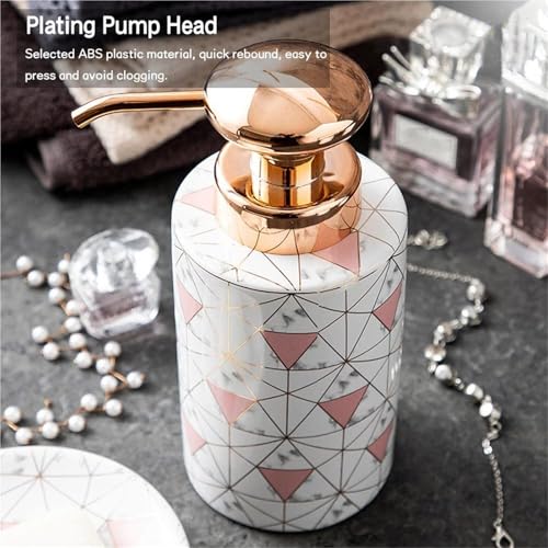 Juegos de dispensadores de jabón y accesorios de baño de cerámica con acabado premium 4