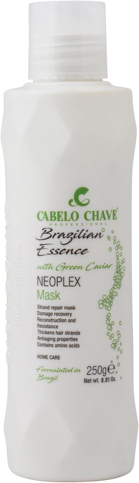 Professional Neoplex Hair Mask for Dry, Frizzy & Wavy Hair | Green Caviar Extract Deep Strand Repair & Damage Recovery Treatment | Strengthens, Restores & Rebuilds Damaged Hair Fiber | Intensive Nourishing Anti-Frizz Hair Mask for Smooth, Soft & Healthy Hair | 250g