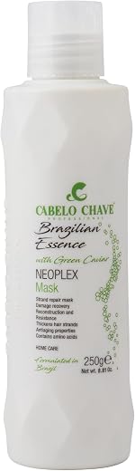 CABELO CHAVE PROFESSIONAL Neoplex Homecare Hair Mask 250g | Green Caviar | Deep Strand Repair & Damage Recovery | Strength...