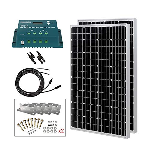 HQST 200W Monocrystalline Solar Panel Kit