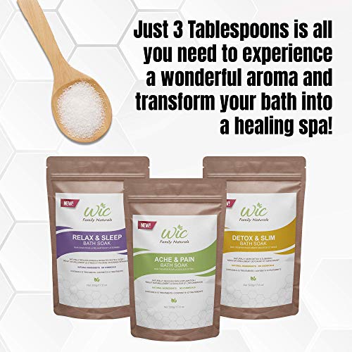 image for WIC Family Naturals Bath Salts Ache & Pain Bath Soak, 6-10 Treatments 