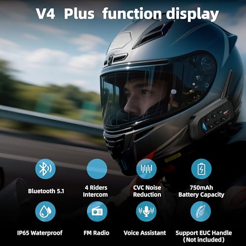 EJEAS V4 Plus 4-Rider Intercom