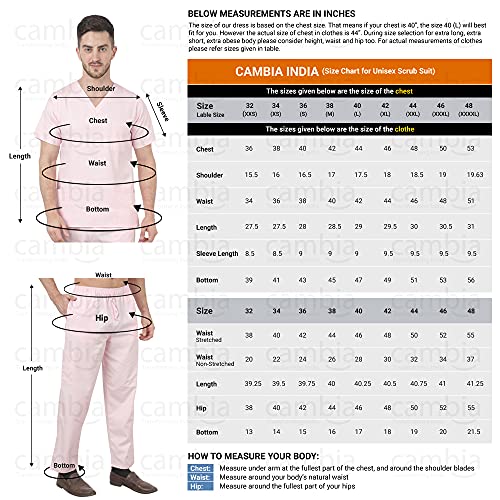 Image of Cambia Scrub Suits for Doctors Men /OT Dress Unisex (XXL, Maroon)