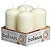 Bolsius Pack Of 4 Ivory Pillar Candles 2X4 inches