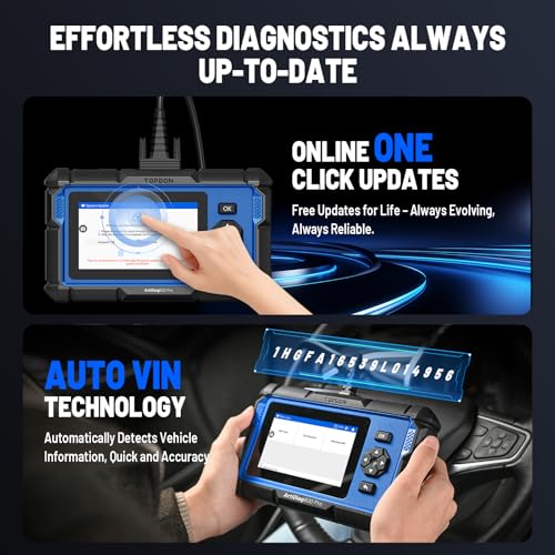 Image of TOPDON ArtiDiag600 Pro, OBD2 Scanner Diagnostic Tool for All Systems, Code Reader Scan Tool with 9 Essential Maintenance Functions, Upgraded Version of AD600S /AD500, Lifetime Free Update