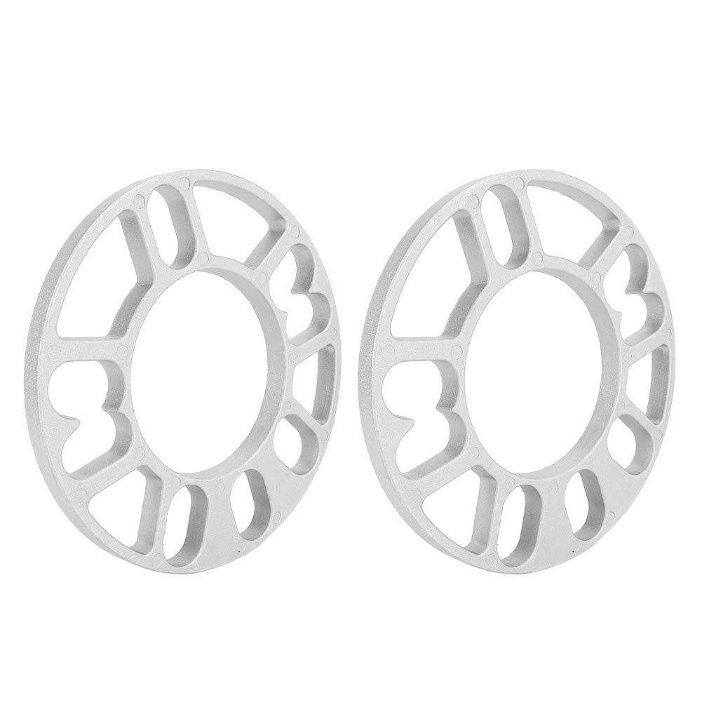 VOBOR 2 Piezas Separadores de Ruedas para Coches, Espaciadores Universales de Aleación para Llantas 10 Mm, Espaciador de Rueda de Vehículo Universal RARA Ruedas de Perno 4/5