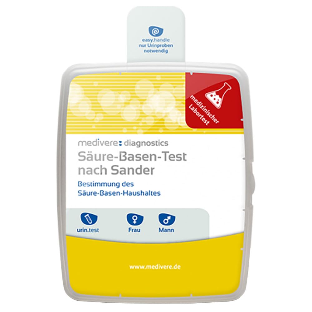 Medivere Säure-Basen-Test nach Sander – Laborchemische Analyse zur Bestimmung des Säure-Basen-Haushaltes
