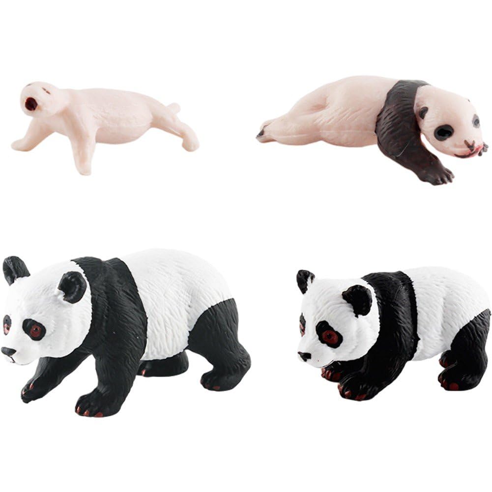 Fituenly As Shown Animal Life Cycle Toy Kit, Panda Life Cycle Set, Forest Animal Figures Educational Tool, Figurines Toy Kit For Kids Early Educational