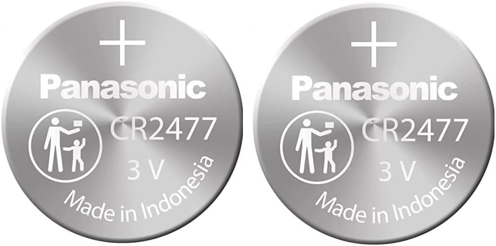 Panasonic CR2477 3V Lithium Cell Battery (Pack of 2)