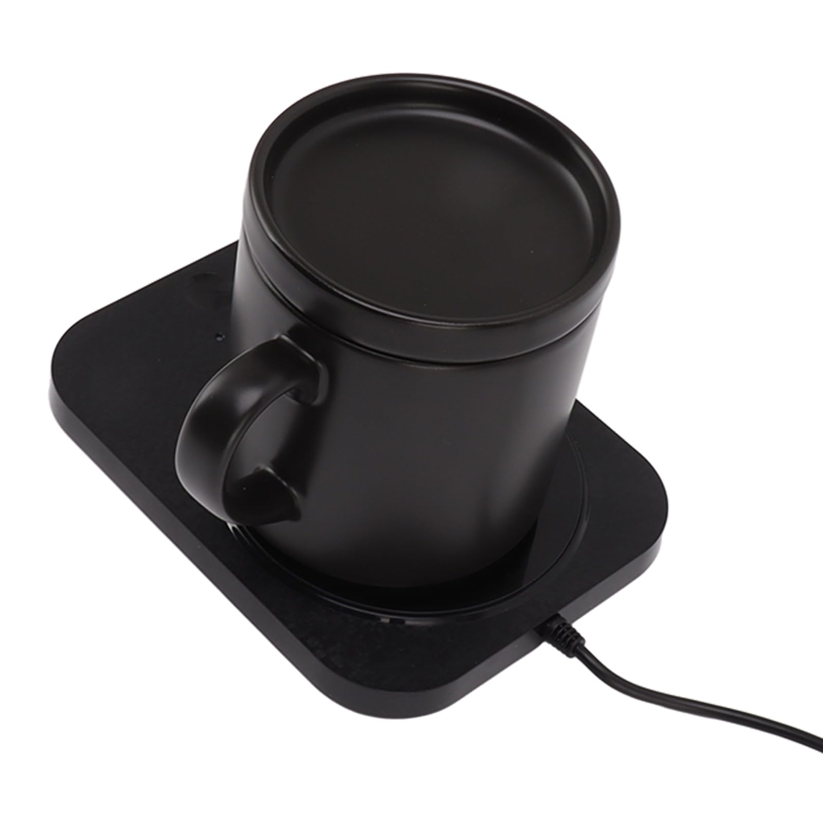 Calentador Eléctrico de Taza de café, Taza de Cerámica Constante de 55 ℃, Almohadilla Térmica, Fuente de Alimentación USB, Calentador de Bebidas de Escritorio, Portátil para