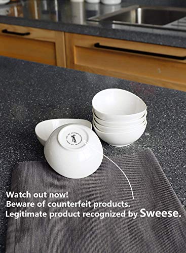 image for Sweese 123.001 Porcelain Mini Bowls - 4 Ounce for Dipping Sauces, Smal