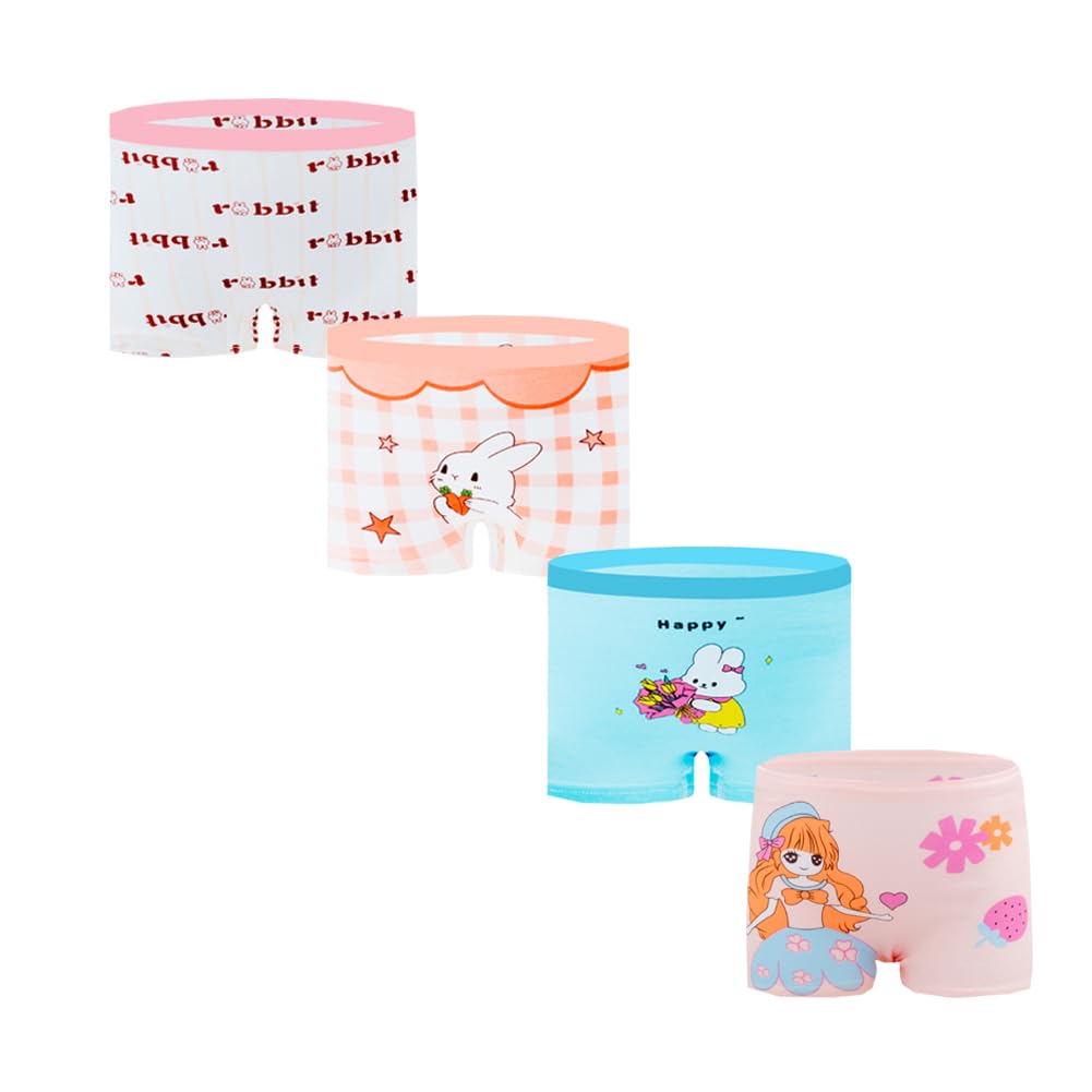 JackLoveBriefs Boxershorts aus Baumwolle Unterwäsche für Mädchen 12 Pack (2-9 Jahre)