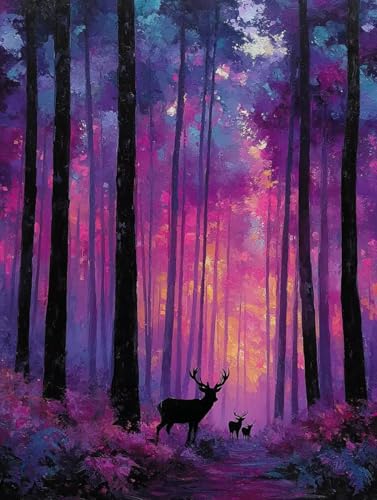 G , DIY Paint by Numbers for Adults , G LoX yCgoCio[܂ ANyCg uV, hG K؂ l S, ƒItBX̕Ǒ, Mtg , 40x50c