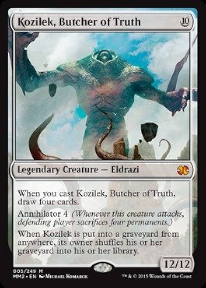 Kozilek, Butcher of Truth ボーダーレス Amazon.co.jp: Magic: the Gathering - Kozilek, Butcher of
