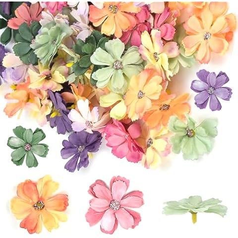 ADERTOS 100 PCS Mini Silk Flower Heads Cover