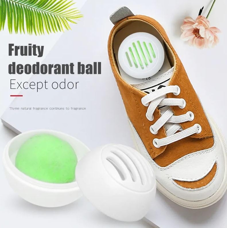 Crobat Shoe Deodorizer Balls- Odour Eaters Eliminator Balls- Locker Gym-Fresh Scent (6 pc)