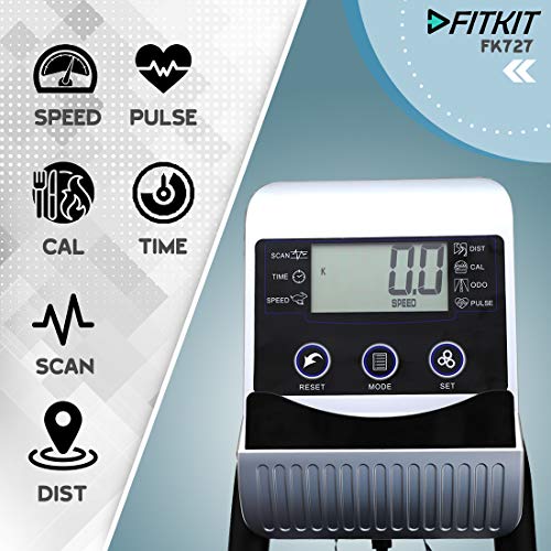 Image of Fitkit FK727 (30lbs Flywheel, Max Weight - 150Kgs) Bluetooth Enabled Exercise Spin Bike with Free Home Installation and Connected Live Interactive Sessions by cultsport
