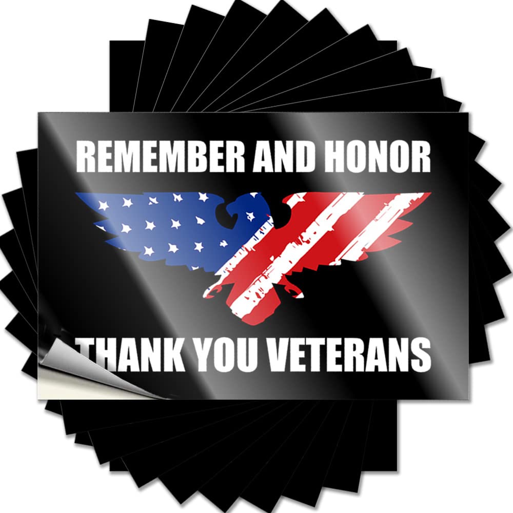 Fzfn Men's Colour Home Laptop Quote | Us Veterans Day Soldier Motivational For Decor(12X18cm)