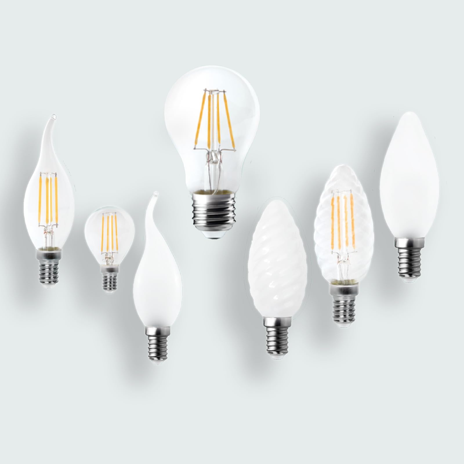 Superia Lampadine a filamento LED OLIVA OPALE OVERCLASSIC 5W Equivalenti a 40W, 550LM, LUCE CALDA, Attacco E14, Stile Vintage Retrò, Non Dimmerabile, Pacco da 40