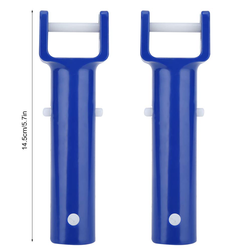 Poignée de Rechange pour Tête d'Aspirateur de Piscine en ABS, Compatible avec Perche Télescopique Standard, 2 Pièces