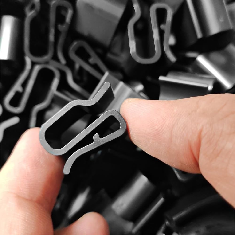 WYAN 60 Pcs Cable Clips, Outdoor Light Hooks, Cable Organiser, for Cable Tidy, Christmas Hanging Decorations Fairy Light - Image 3