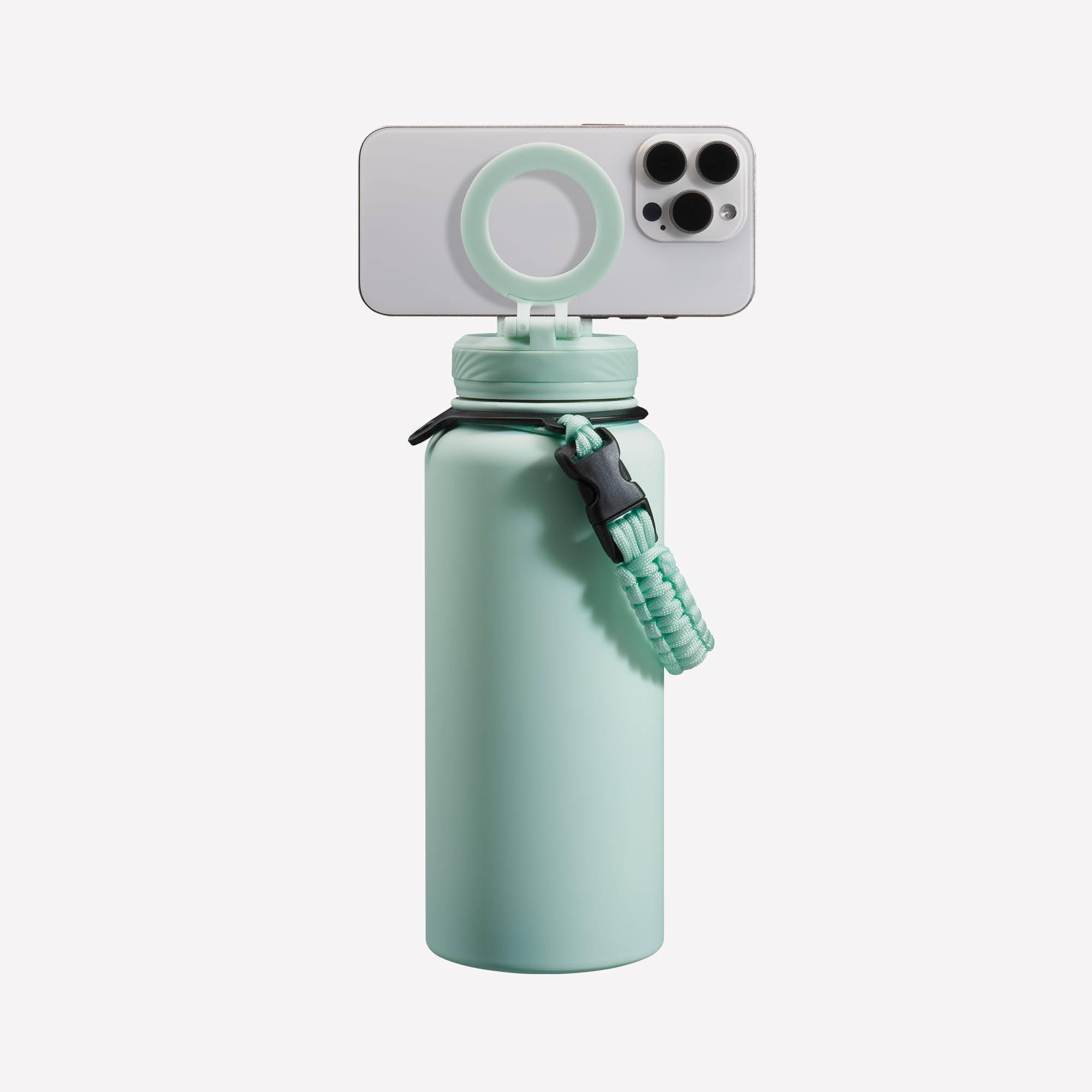 ZTAR Insulated Stainless Steel Water Bottle – Compatible with Magsafe usable as Tripod, Leak-Proof, Keeps Drinks cool or warm, For Travel, Gym, and