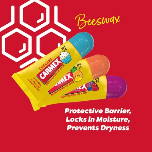 Carmex Minis Scented Lip Balms (Pack of 3 x 5 g each) - Soft, Protected Lips with SPF 15, Clear, 3 count (Pack of 1) - Image 4