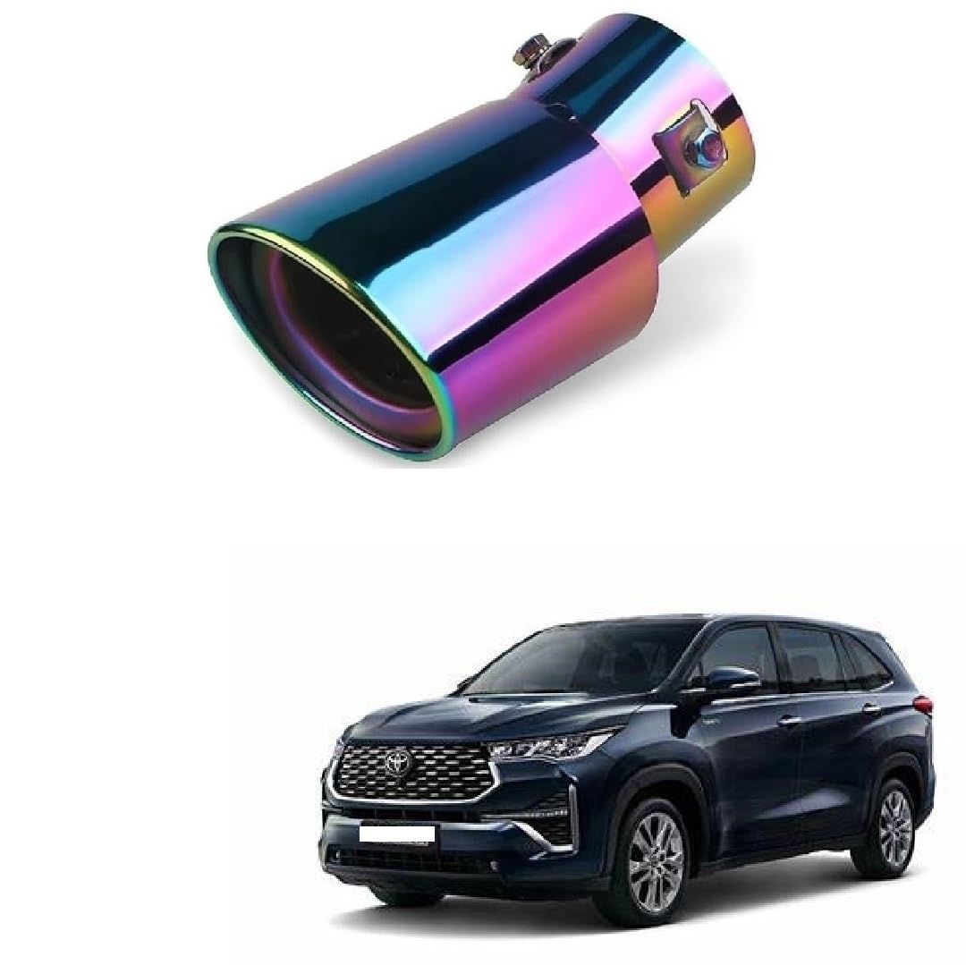 Stylish Car Show Exhaust Tube in Stainless Steel Colour Tube-Silencer Muffler Tip Pipe for Toyota Innova Hycross
